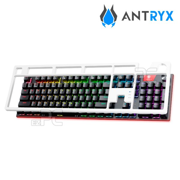 TECLADO MECANICO ANTRYX CHROME STORM MK870 SWITCH BLUE (AMK-870KBL-SP)