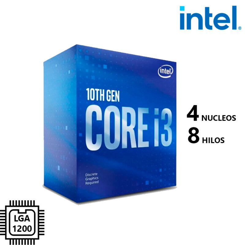 Procesador Intel Core I3-10100F, 4 Núcleos, 8 Hilos, Frecuencia