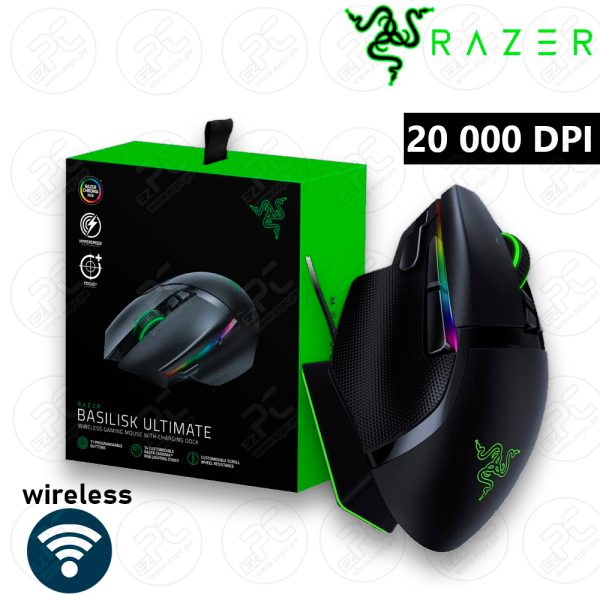 MOUSE RAZER BASILISK ULTIMATE WIRELESS HYPERSPEED 20K DPI CHROMA C/DOCK (RZ01-03170100-R3U1)