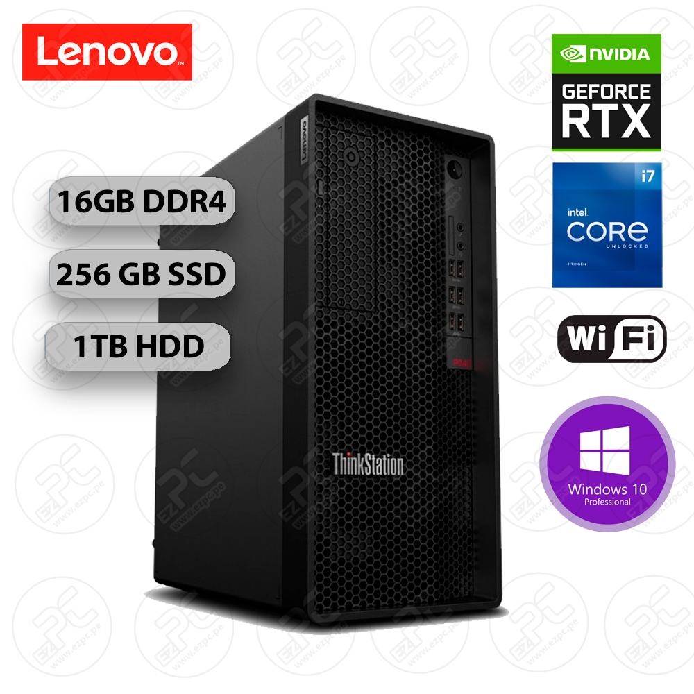 WORKSTATION TOWER LENOVO THINKSTATION P348 CORE I7-11700 2.5 GHZ 16GB ...