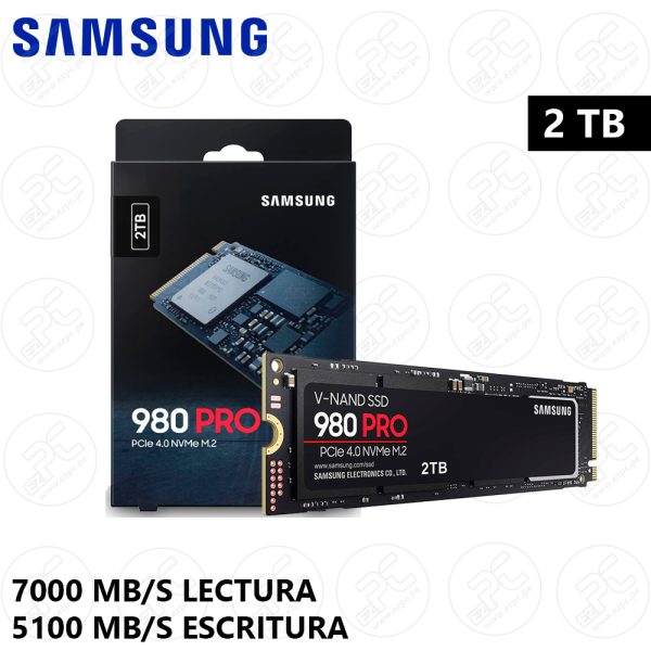 SSD 2TB SAMSUNG 980 PRO M.2 2280 PCIe 4.0 X4 NVME 1.3 V-NAND (MZ-V8P2T0B/AM)