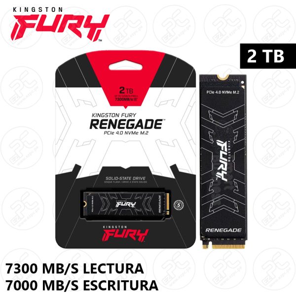 SSD 2TB KINGSTON FURY RENEGADE M.2 2280 NVMe PCIe 4.0 (SFYRD/2000G)