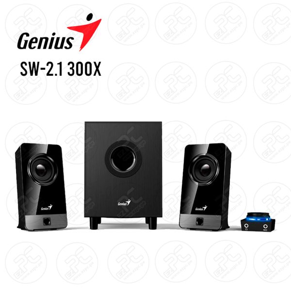 PARLANTE GENIUS SW-2.1 300X 100V/240V 10W BLACK