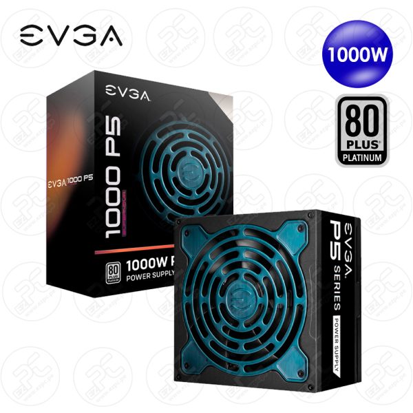 FUENTE EVGA 1000W P5 (220-P5-1000-X1) SUPERNOVA 80 PLATINUM MODULAR