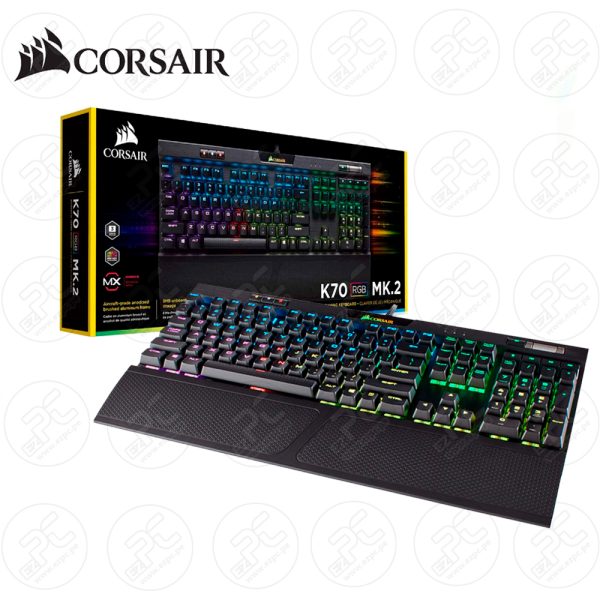 TECLADO MECANICO CORSAIR (CH-9109010-SP) K70 RGB MK.2 CHERRY® MX Red (SP)