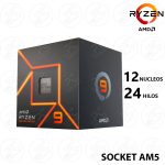 PROCESADOR AMD RYZEN 9 7900 3.70/5.40GHz 64MB AM5 (100-100000590BOX)