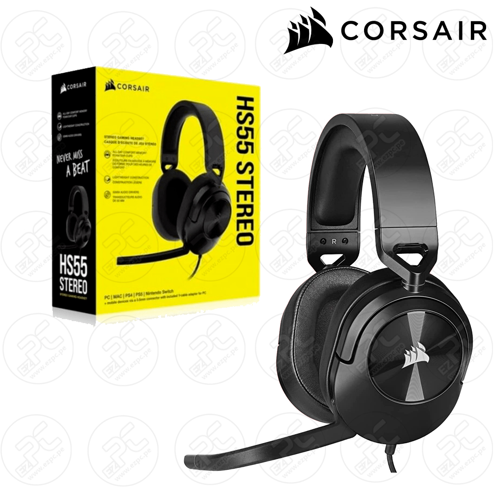 Corsair HS55 Wireless Auriculares Inalámbricos Gaming Carbon