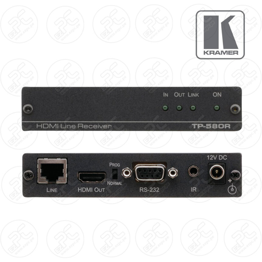 RECEPTOR HDMI KRAMER TP580R 4K60 420 HDCP 2.2 CON RS232 (5080022090)