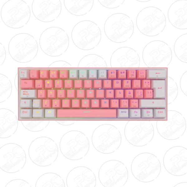 Teclado Mecánico Gamer Redragon FIZZ PRO Wireless (SP-K616-RGB-PW)